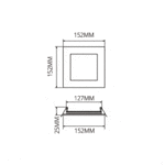 LED PANEL LIGHT 9W แบบสี่เหลี่ยม