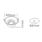 DOWNLIGHT CETRA-R/ GU10 OR MR16